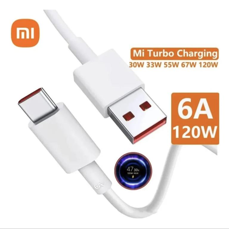 Cabo Xiaomi Usb-c Original P/ Poco Redmi Mi 33w 65w 67w 120w
