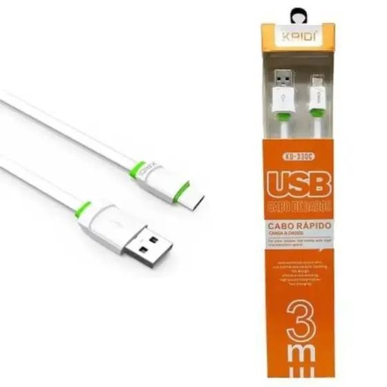 Cabo USB kaidi 3M Carregamento rápido kd-330c