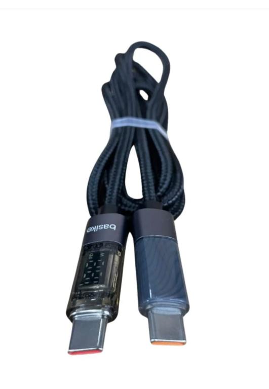 Cabo de Dados com Display Digital tipo C 65W Basike BA-COO87