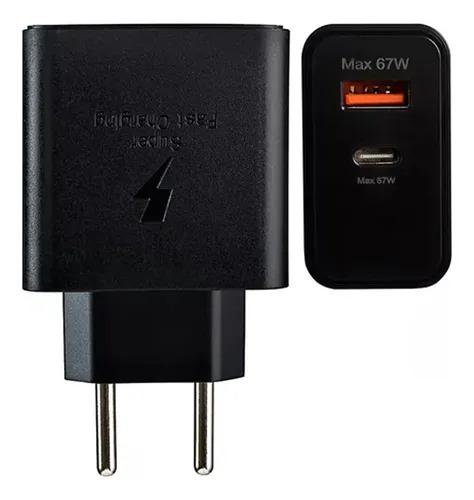 Fonte Carregador Usb +usb-c Celular Turbo 110/220v 67w Power