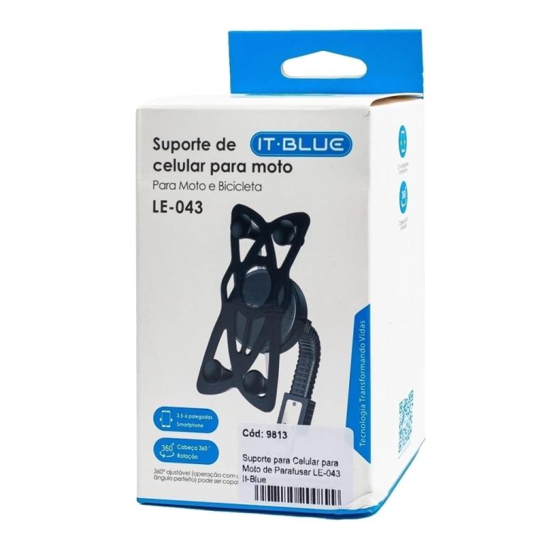 Suporte Moto IT Blue Universal Para Celular LE-043