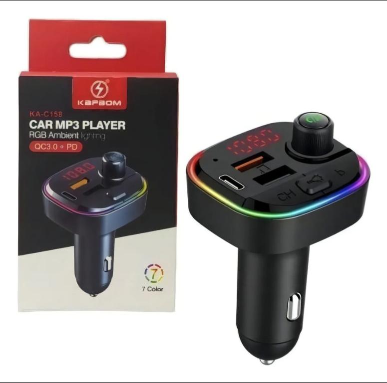 Transmissor Carregador Carro C158 Bluetooth Veicular Fm Mp3 Rádio