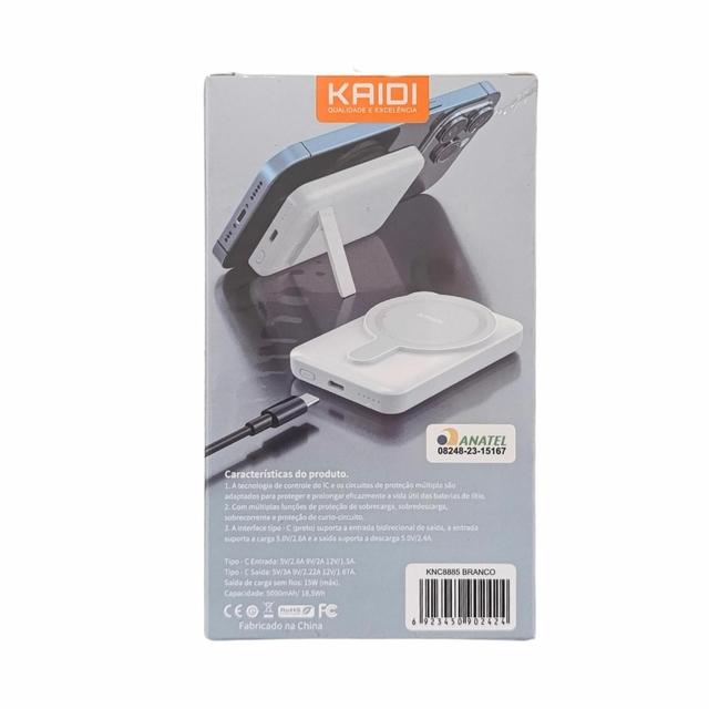 Carregador Portátil Por Indução 5000mAh KNC8885 Kaidi