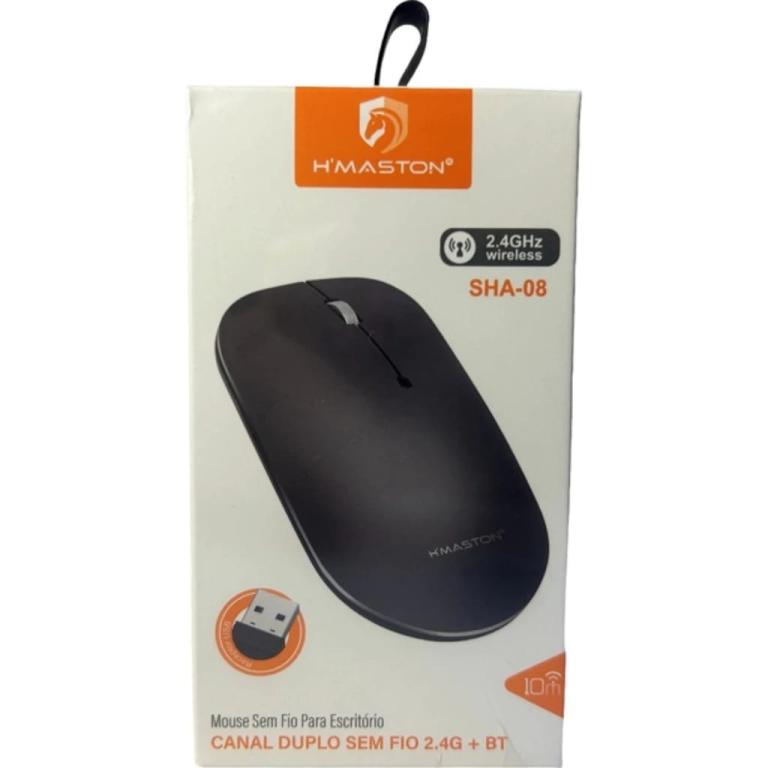 Mouse óptico 2.4G Sem Fio SHA08 Maston Bluetooth Wireless