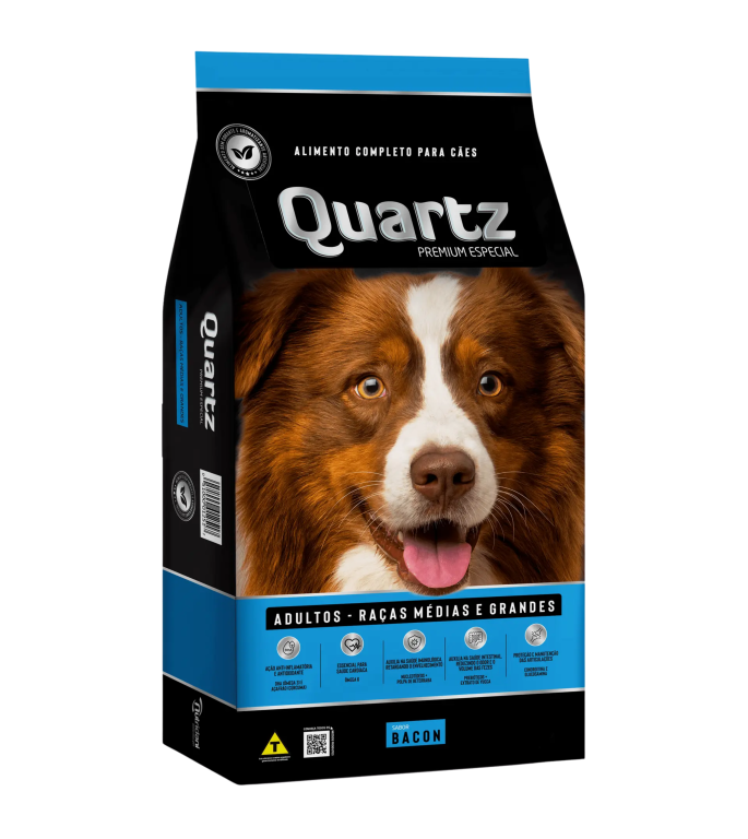 R. CÃES AD. QUARTZ PREMIUM 10,1KG BACON