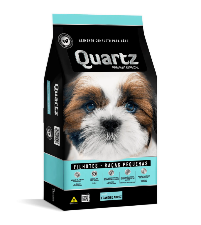 R. CÃES QUARTZ FILHOTE RAÇA PEQ. 15KG