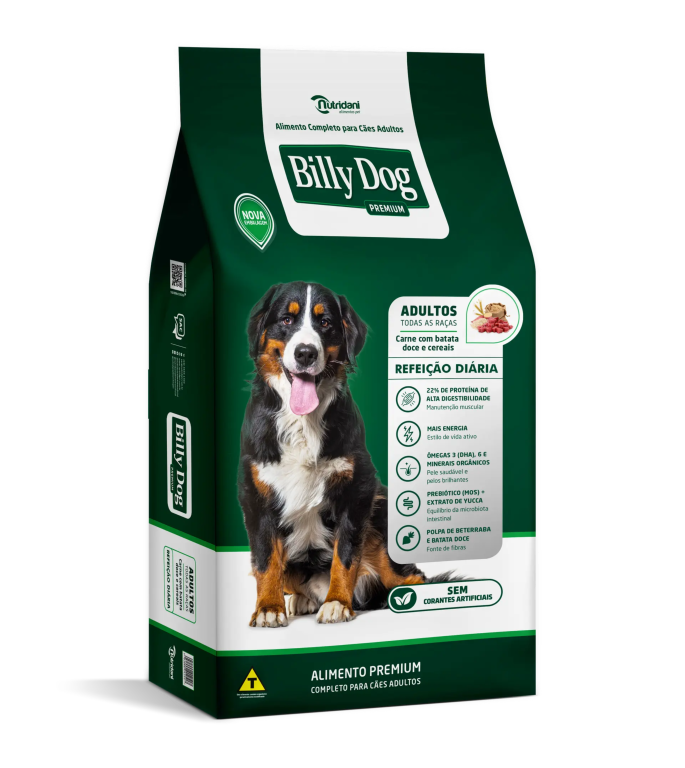 R. CÃES AD. BILLY DOG REFEIÇÃO DIARIA 25KG