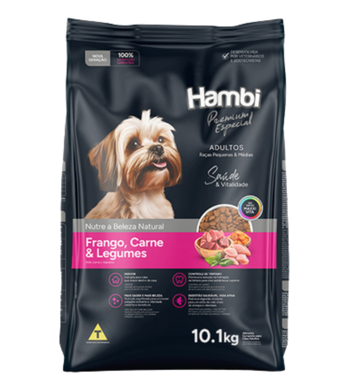 R. CÃES HAMBI AD. RAÇA PEQ. 25KG