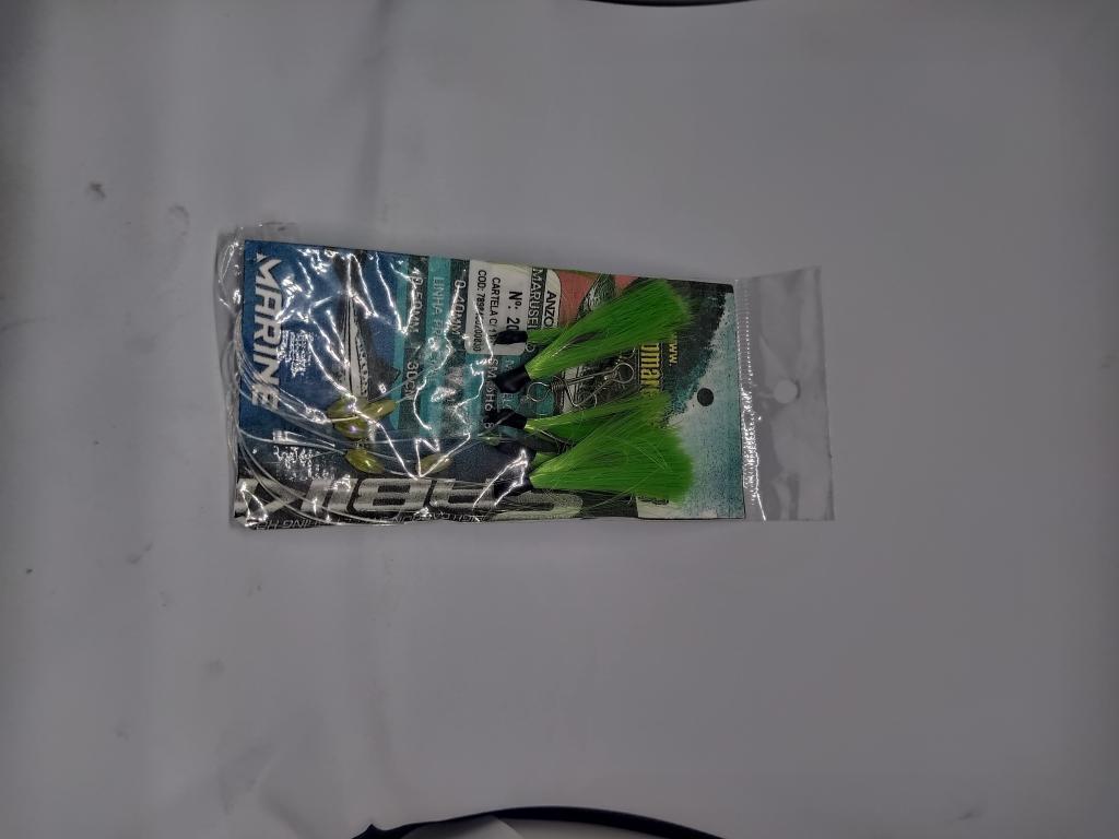 SABIKI COM 5 ANZOL MARUSEIGO BLECK NICKEL Nº:  06  EM VARIAS CORES: BRANCO/VERMELHO/AMARELO/VERDE/AZUL