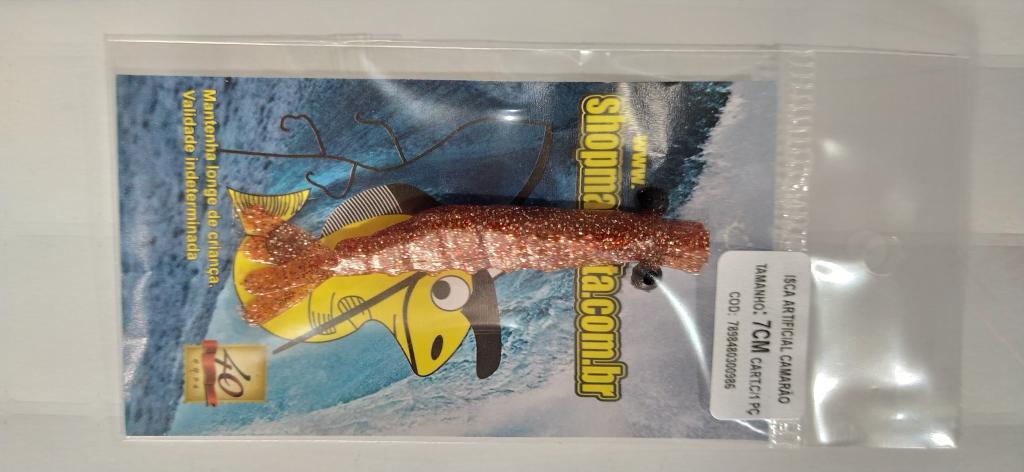 ISCA ARTIFICIAL CAMARÃO TAMANHO: 7cm DIVERSAS CORES