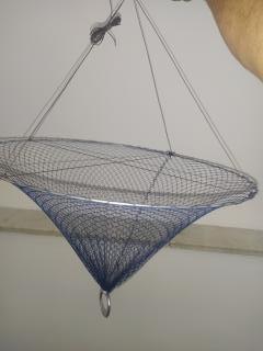 PUÇA OU SIRIZEIRO COMPLETO COM 50cm DE DIÂMETRO/FUNDURA DE 60cm COM CORDA E PESO