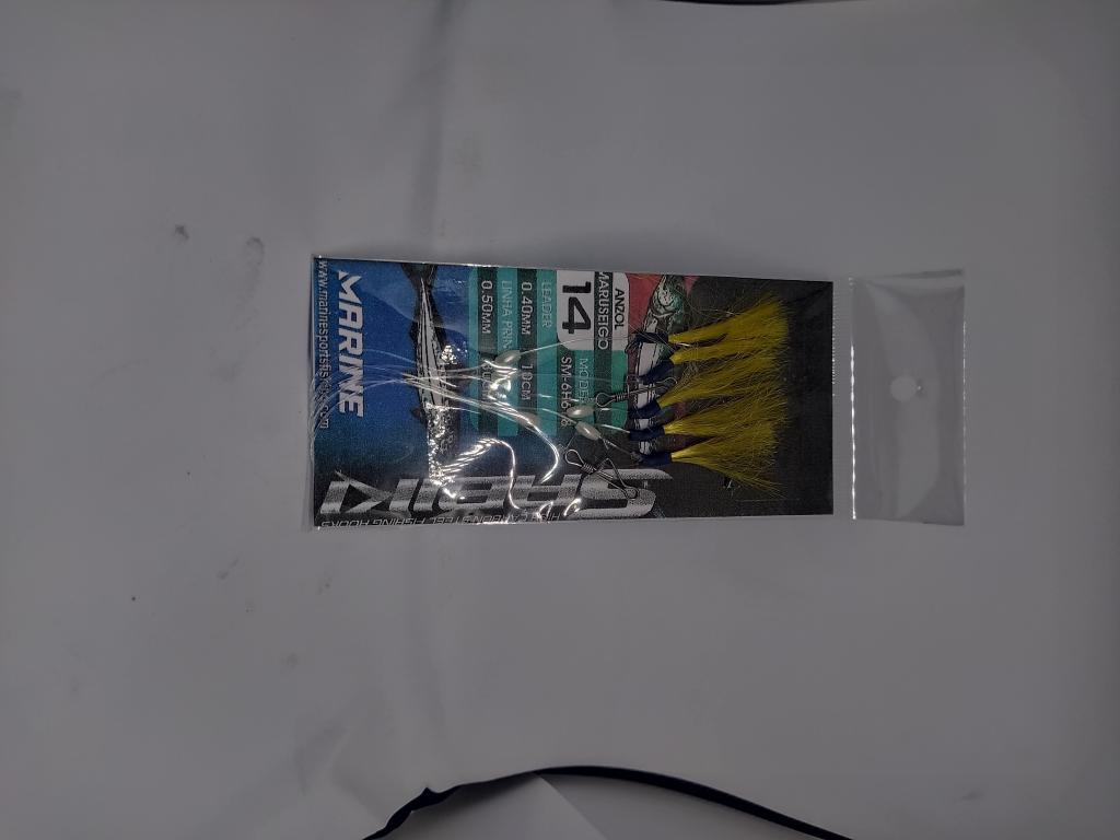 SABIKI COM 5 ANZOL MARUSEIGO BLECK NICKEL Nº:  14  EM VARIAS CORES: BRANCO/VERMELHO/AMARELO/VERDE/AZUL