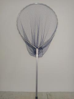 PASSAGUÁ TODO EM ALUMÍNIO / OVAL / COM CABO DE 50CM / REDE 13mm E 80 DE FUNDO