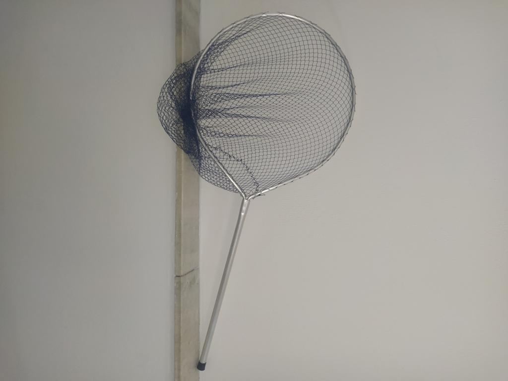 PASSAGUÁ TODO EM ALUMÍNIO / OVAL / COM CABO DE 50CM / REDE 13mm E 80 DE FUNDO