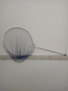 PASSAGUÁ TODO EM ALUMÍNIO / OVAL / COM CABO DE 75CM / REDE 13mm E 80 DE FUNDO