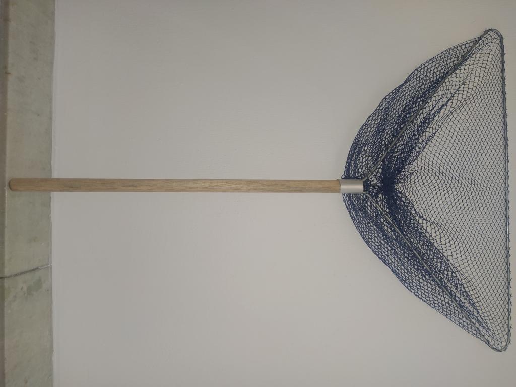 PASSAGUÁ TODO EM ALUMÍNIO / TRIÂNGULO PARA TATUÍ / COM CABO DE 50CM / REDE 8mm E 50 DE FUNDO