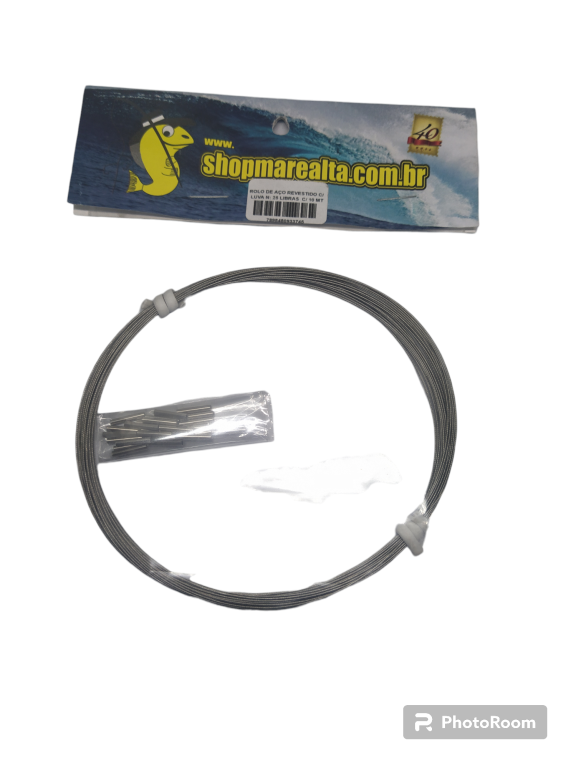 ROLO DE AÇO REVESTIDO REF: 30 LIBRAS C/30 LUVAS - CARTELA C/10MT