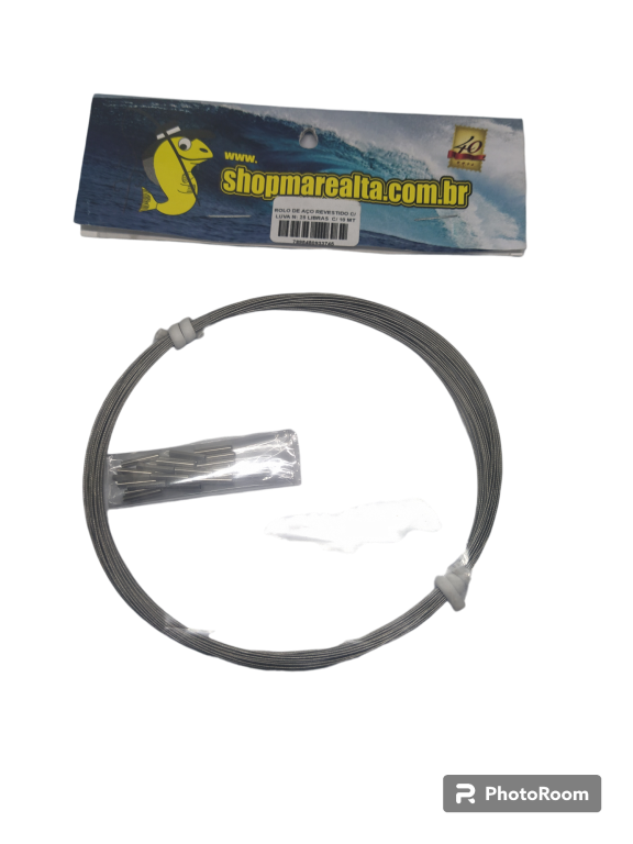 ROLO DE AÇO REVESTIDO REF: 60 LIBRAS C/30 LUVAS - CARTELA C/10MT