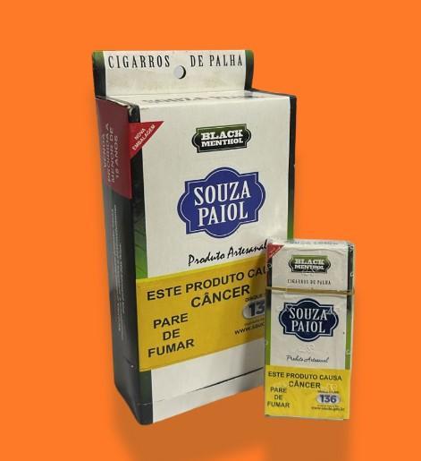 CIGARRO DE PALHA SOUZA PAIOL BLACK MENTHOL