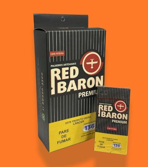 CIGARRO DE PALHA RED BARON PREMIUM COM PITEIRA
