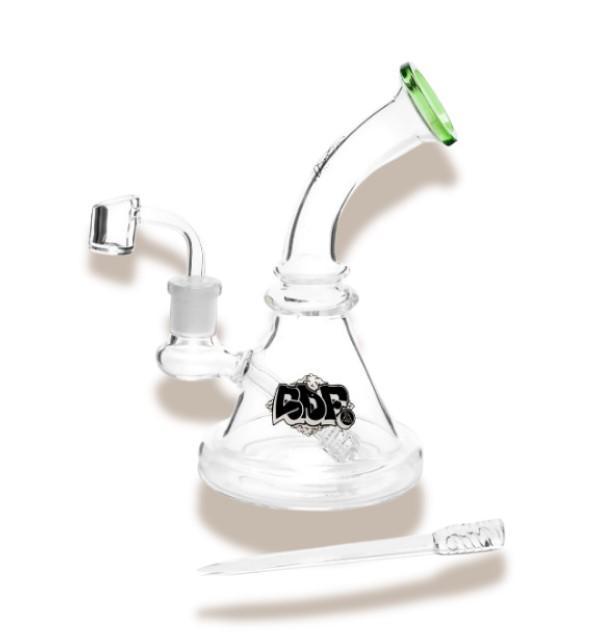 BONG DE VIDRO SQUADAFUM PREMIUM PIRAMIDE VERDE