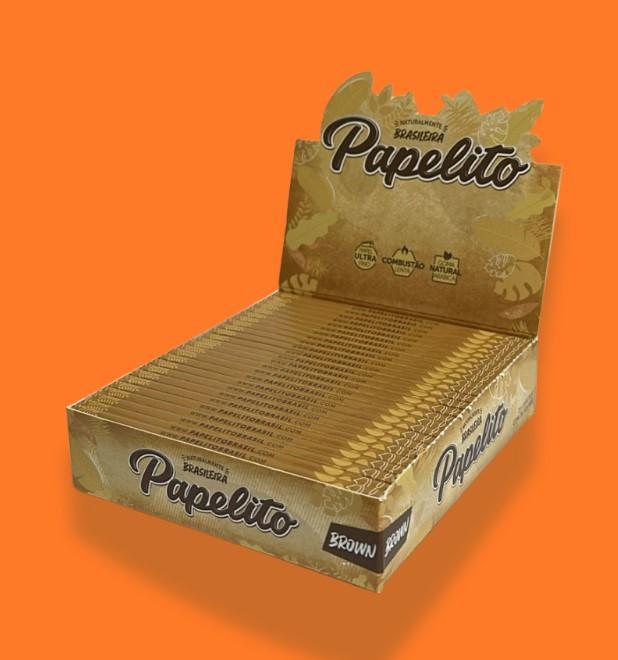 SEDA PAPELITO BROWN KING SIZE 25 LIVRETOS