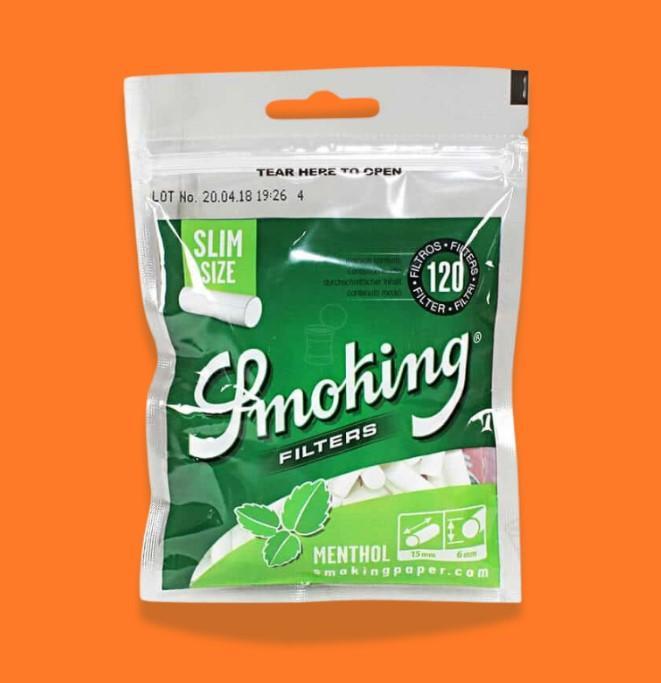 FILTRO SMOKING SLIM MENTHOL 6x15mm