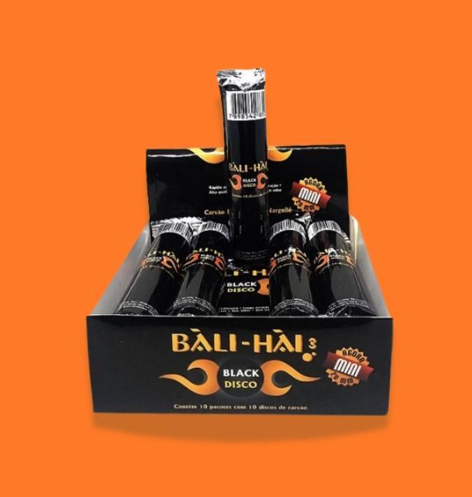 CARVÃO VEGETAL BALI HAI BLACK MINI 22MM