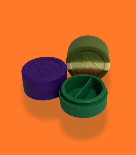 SLICKER DE SILICONE SQUADAFUM GRANDE COM DIVISÓRIA 25ML