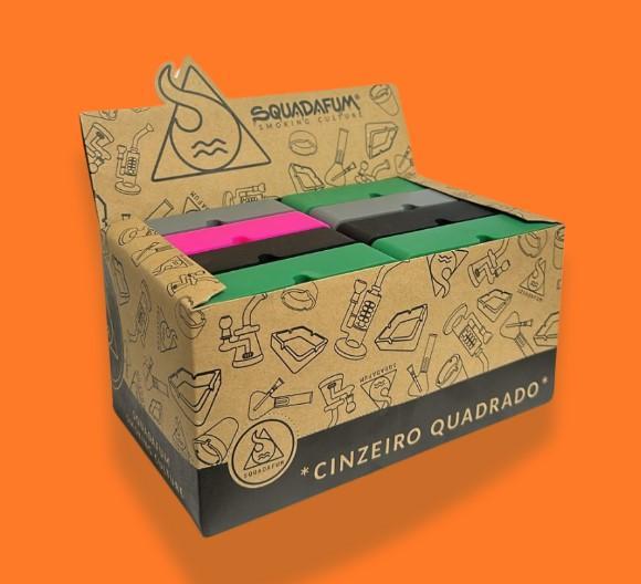 CINZEIRO DE SILICONE SQUADAFUM QUADRADO