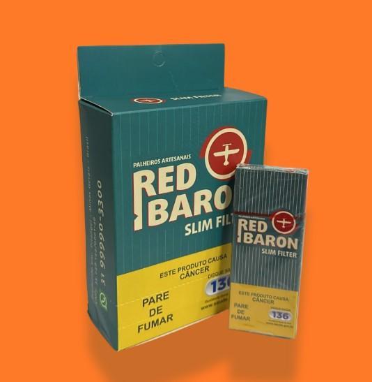 CIGARRO DE PALHA RED BARON SLIM FILTER