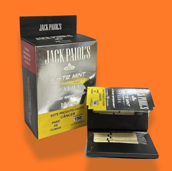 CIGARRO DE PALHA JACK PAIOL'S ULTRA PREMIUM WHITE MINT COM PITEIRA