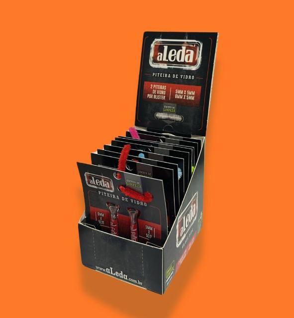 PITEIRA DE VIDRO aLEDA 5x50mm e 6x50mm