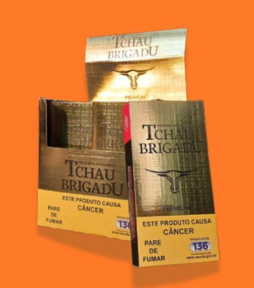 CIGARRO DE PALHA TCHAU BRIGADU PREMIUM COM PITEIRA