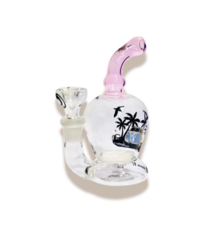 BONG DE VIDRO BLACK TRUNK PERCOLATOR COM 2 BOWL