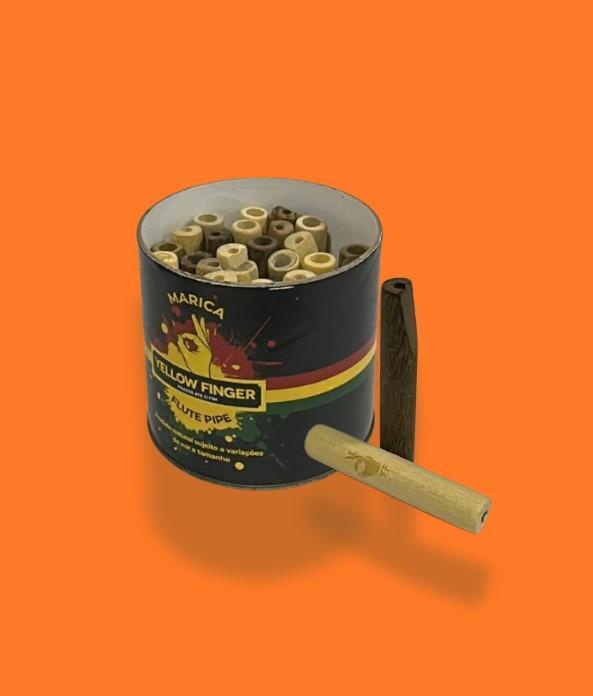 PITEIRA DE MADEIRA YELLOW FINGER MARICA FLAUTA 8x50mm