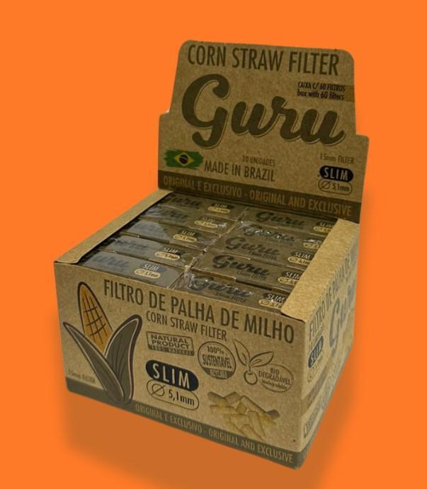 FILTRO DE PALHA GURU STRAW SLIM 5,1x15mm