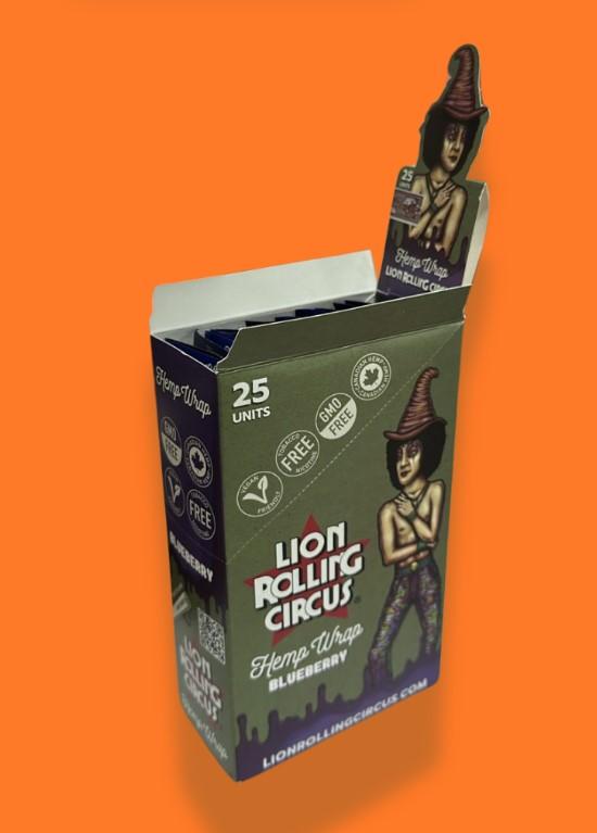 BLUNT LION ROLLING CIRCUS HEMP SABOR BLUEBERRY