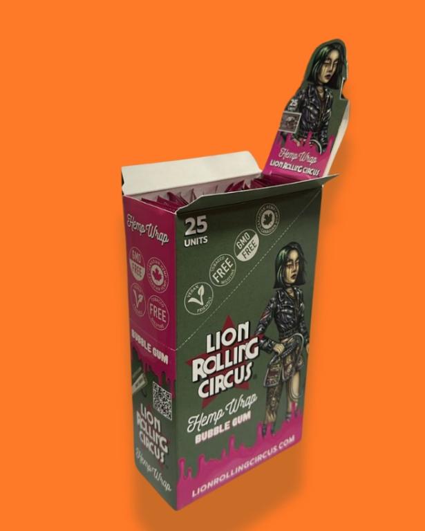 BLUNT LION ROLLING CIRCUS HEMP SABOR CHICLETE