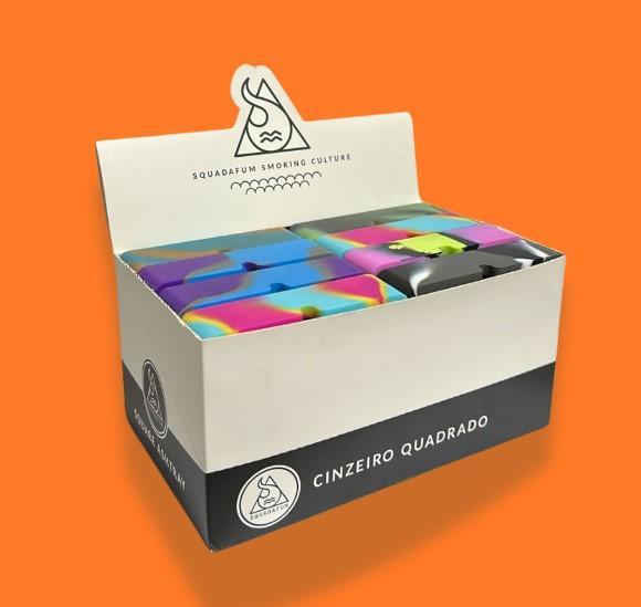 CINZEIRO DE SILICONE SQUADAFUM QUADRADO TIE-DYE