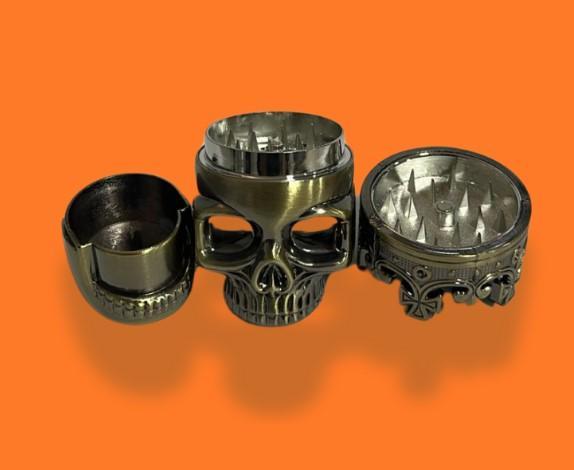 DICHAVADOR DE METAL CAVEIRA 3 PARTES