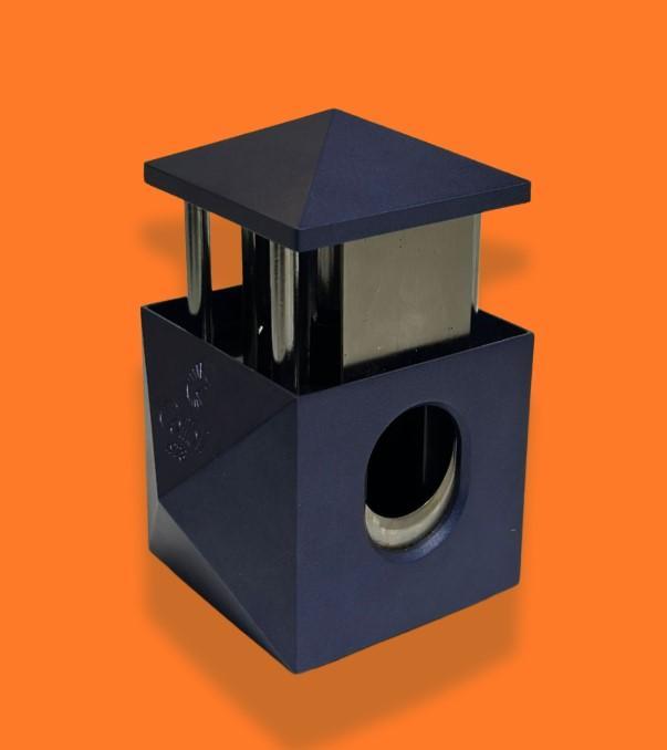 CORTADOR DE CHARUTO COLIBRI DE MESA QUASAR 2 EM 1 AZUL MARINHO
