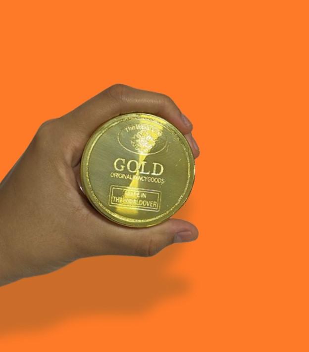 DICHAVADOR DE METAL / ZINCO GOLD GRANDE 3 PARTES