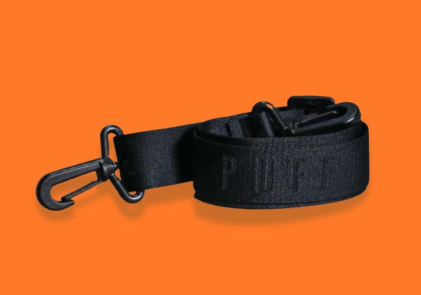 ALÇA PUFF RELEVO PRETO