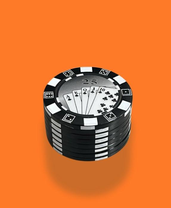 DICHAVADOR DE ZINCO FICHAS POKER 3 PARTES