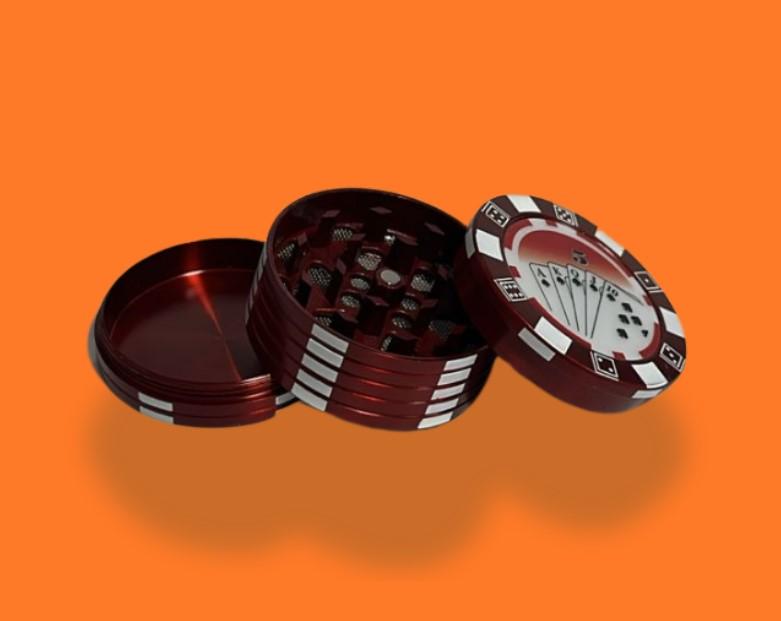 DICHAVADOR DE ZINCO FICHAS POKER 3 PARTES