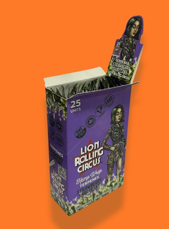 BLUNT LION ROLLING CIRCUS HEMP SABOR TERPENES STRAWBERRY SHORTCAKE