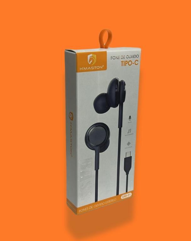 FONE DE OUVIDO H'MASTON TIPO C INTRA AURICULAR EAR-01