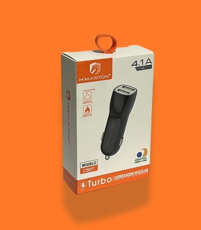 CARREGADOR H'MASTON VEICULAR USB 4.1A CB07