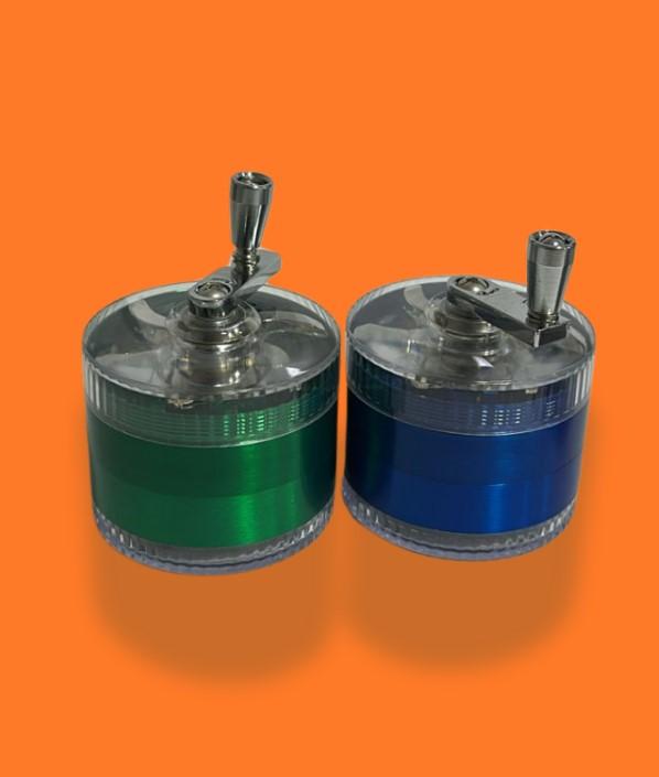 DICHAVADOR DE METAL MOON COM MANIVELA CORES 4 PARTES